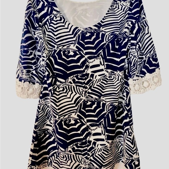 Lilly Pulitzer Harbour Oh Cabana Boy Tunic Mini Dress Size S (137) - Picture 7 of 8
